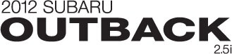 2012 Subaru Outback 2.5i (M6)